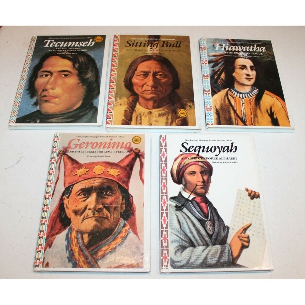 5 Josephy's Biography Series of American Indians Tecumseh Sitting Bull Geronimo